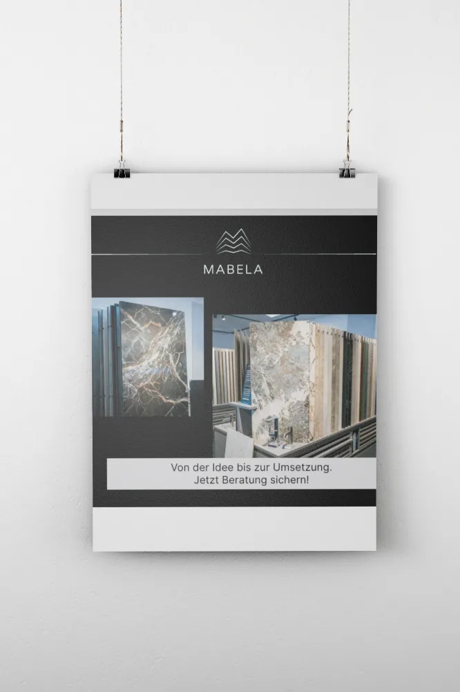 Flyer-Design für MABELA Fliesen